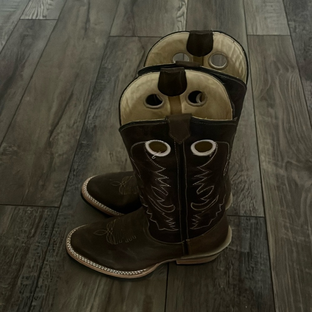 Rockin Leather Handmade Leather Boots. Worn once. Men’s 8D.